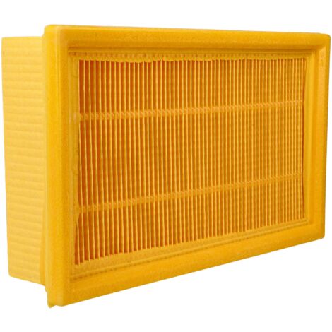 vhbw 5x Filtro plisado compatible con Einhell SM 1100, SM 1100, SM-1100 aspiradora - azul / amarillo