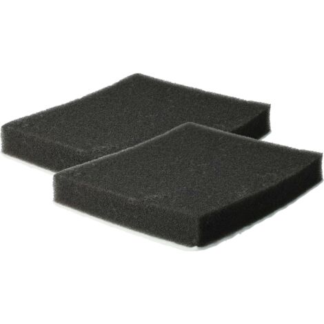 vhbw 2x Filtro micro higiénico compatible con Samsung VCC4570S4B/XEU, VCC4570S4K/ATC aspiradora - Filtro de aire Negro Blanco (1/5)