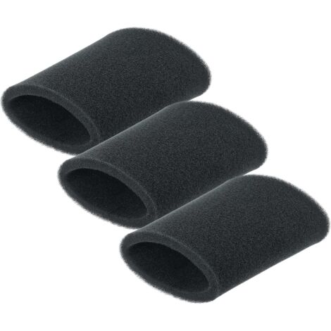 vhbw 1x filtro a pieghe piatte compatibile con Rowenta RU33, RU34, RU35, RU36, RU37, RU38, RU39, RU520 aspirapolvere - nero / bianco