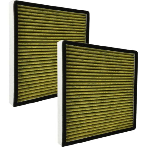 Vhbw Filtro De Carbón Activado Reemplaza Miele DKF-20  2x Dkf 21 Para Campana Extractora 43 X 10 X 2 Cm Carbon Activo 84113098