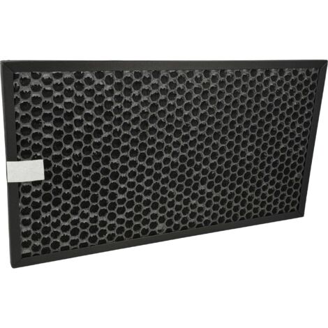 vhbw Filtro carbón activo compatible con Sharp KC-D40EUW, KC-D50EUW, KC-G40EUW, KC-G40EUH, KC-D40EUB purificador de aire - Filtro de aire negro (1/5)