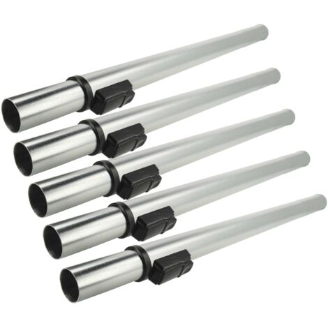 vhbw 5x Tubo aspirador compatible con Nilfisk VP300, VP600 aspiradora - conexión de 32 mm, 60 - 94 cm, negro / plata (1/5)