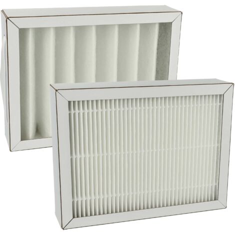 vhbw Set filtros compatible con Pluggit Avent P180 unidad ventilación - G4 / F7 2 uds., blanco