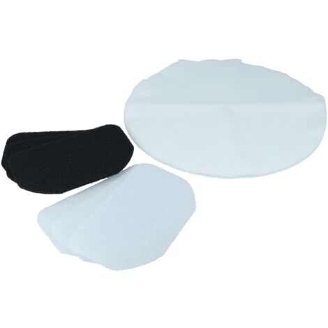 Vhbw 3x Filtro De Humo De Grasa, 3x Filtro De Carbón, 6x Filtro Papel Compatible Con DeLonghi Serie D8 Freidora - Set De Filtro De 12 Uds