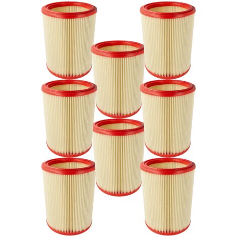 vhbw 8x Filtro láminas reemplaza Nilfisk 11280 para aspiradora de mano (1/5)