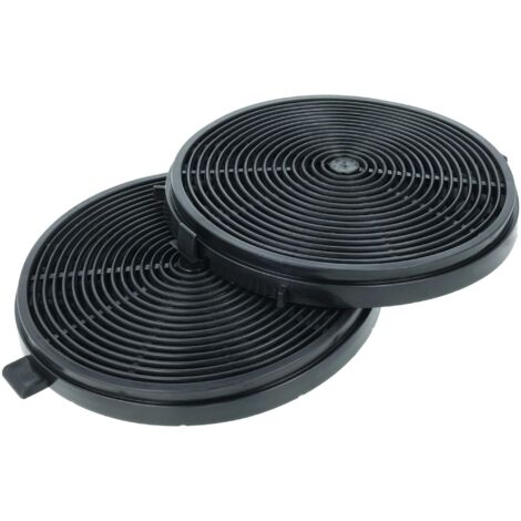 vhbw 4x Filtres à charbon actif remplacement pour Cooke & Lewis CARBFILT4, 02859394, CARBFILT4CT pour hotte aspirante - 13,25 cm