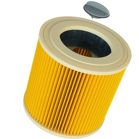vhbw Cartucho filtro para aspiradoras compatible con Kärcher A 2504, A 2524 PT, A 2554 ME, A 2574 PT, A 2674 PT Plus, A 2675 Jubilee, A 2676x PT Plus, A 3100