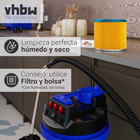 vhbw 5x filtro redondo / filtro laminado para aspiradoras