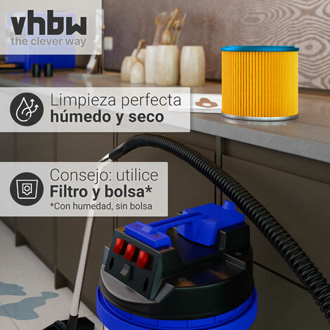 vhbw Filtro de cartucho, filtro para aspiradoras compatible con