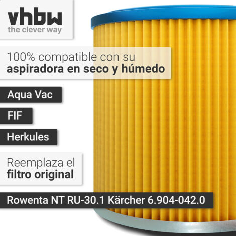 Set De 3 Filtros Plisados Para Kärcher SE 4002 - Compatible Con Lava-Aspiradoras En Seco Y Húmedo | Color Amarillo