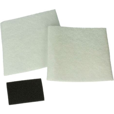 vhbw set di 4x filtro protettivo compatibile con Dirt Devil Centrino Cleancontrol M2009-2, M2009-1 aspirapolvere - bianco