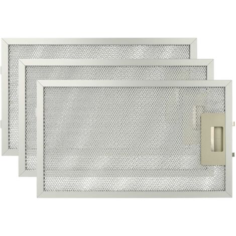 Vhbw 3 Filtros Metálicos De Grasa Para Campana Extractora – Reemplazo Bosch/Siemens 00703537, Medidas 34.9×29.6×0.8 Cm, Aptos Para Lavavajillas