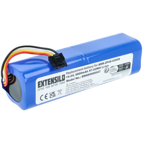 Batteria Vhbw Per Xiaomi Roborock S8/Q8 AED06HRR – 2600mAh, 14.4V, Li-Ion, Sostituisce BRR-2P4S-5200S