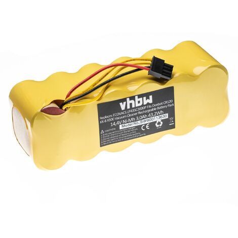 Vhbw Batteria Per Ariete Briciola 2712 2717 – 2000mAh 14.4V NiMH Sostituisce AT5186005100