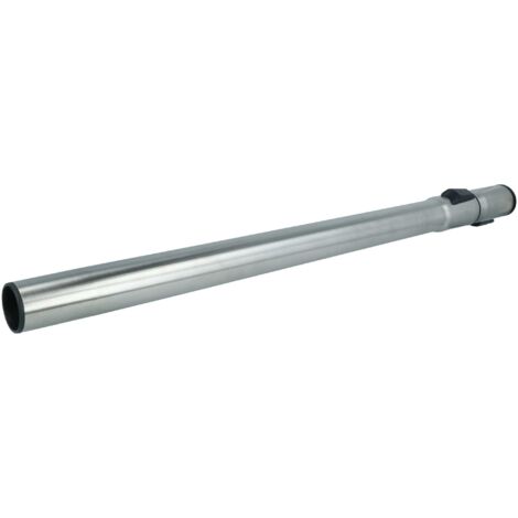 Tubo Aspirador Telescópico Vhbw Para Miele S360, S372, S370, Etc. - Conexión 35mm, Longitud 60-100 Cm (Negro/Plata)