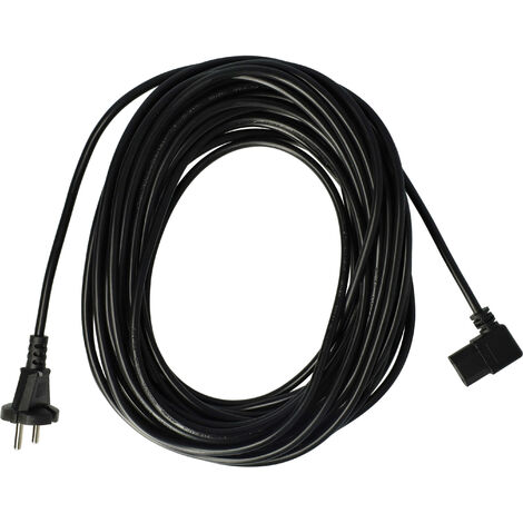 vhbw Cable para alimentación eléctrica compatible con Kirby G3, G4, G10 Sentria, G5, G6, G7 Ultimate, G8 Diamond aspiradoras - 15 m, cable de conexión (1/5)
