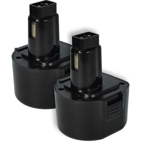 vhbw 2x Batería compatible con Dewalt DC750KA, DC855KA, DW050, DW050K, DW902, DW926, DW926K, DW926K-2 herramientas eléctricas (1500 mAh, NiMH, 9,6 V) (1/5)