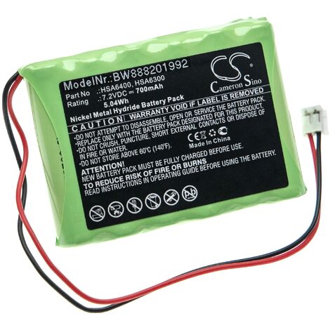 Vhbw® Batería de recambio NIMH 2000mAh (14.4V) compatible con