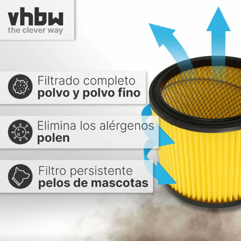 Vhbw Filtro Per Aspiratore Festool SR 5 E-AS E SR 5 LE-AS – Elemento Filtrante In Gomma E Carta, Ricambio Originale 302000490