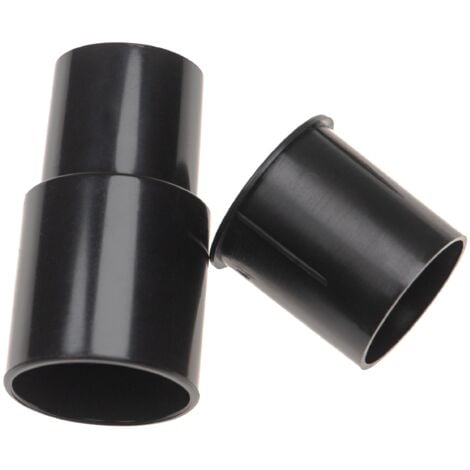 vhbw 2x Adaptador, manguera de aspiradora para boquillas, tubos / mangos con conexión 32 y 35 mm -negro, plástico