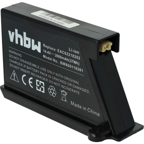 vhbw Batería compatible con Cecotec Conga 3090, 3091, 3092 aspiradora (3000  mAh, 14,8 V, Li-Ion)