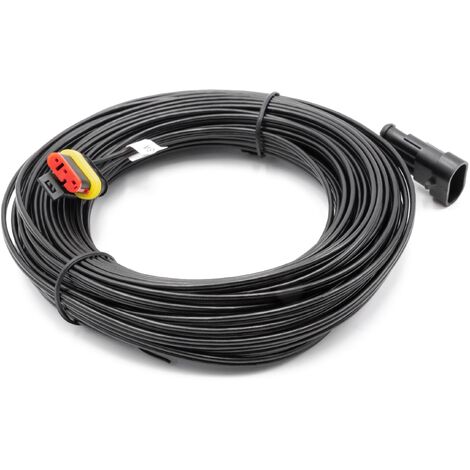 vhbw Cable compatible con Gardena Sileno City, Life, Plus cortadoras de césped, cortacésped - 20m