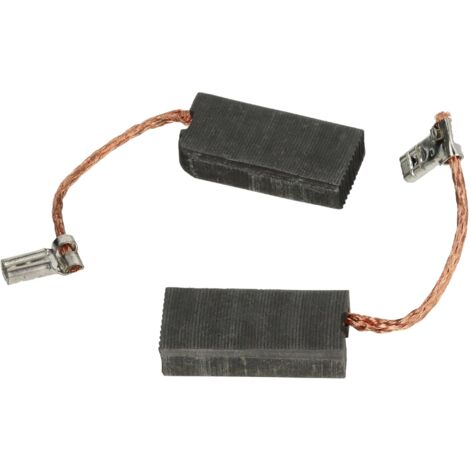 vhbw 2x escobilla carbono motor carbones 27 x 13 x 6,3 mm compatible con Makita HM1101C, HM1111C, HM1203C, HM1213C, HM1214C herramientas eléctricas