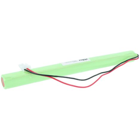 2 Batterie NiCd Vhbw Per BAES FLUO EVAC – 7.2V 1600mAh, Per Illuminazione Di Emergenza E Vie Di Fuga