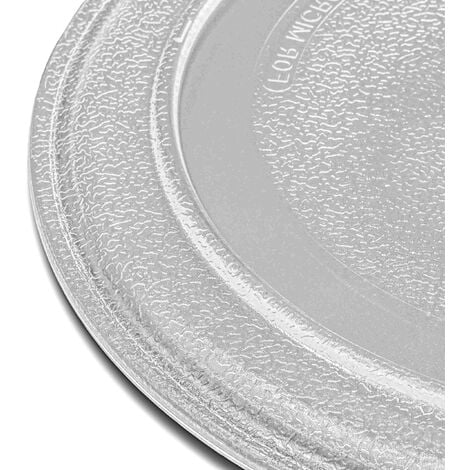 Plato giratorio para microondas Placa de microondas de 24,5 cm Placa de  cristal de 245 mm Placa de recambio de plato Plato de cristal Plato  giratorio