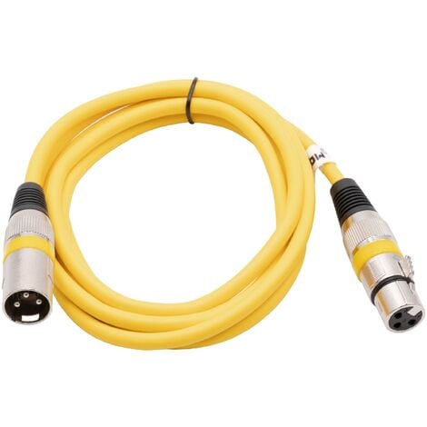 XLR Plug 4PIN conectores de audio y video Conectores amarillo. 