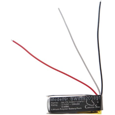 Pack De 3 Baterías Recargables Para Auriculares Sennheiser (BA151, BA150, BA152) - 60 MAh, 2.4V, NiMH, Recambios De Alta Calidad