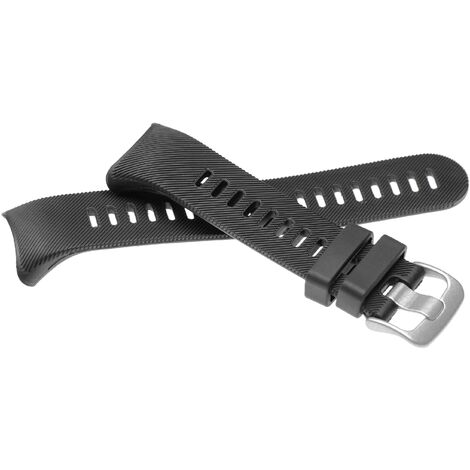 vhbw Brazalete, correa compatible con Garmin Forerunner 45, 45 S smartwatch  - 11,6 + 9,1 cm silicona negro