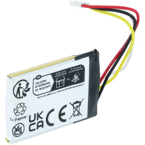 Batterie GPS Vélo Garmin TECHTEK CS-GME130SL Batterie Compatible Avec [ Garmin] 3LA037240 Accumulateur Li-polymer 3.7v
