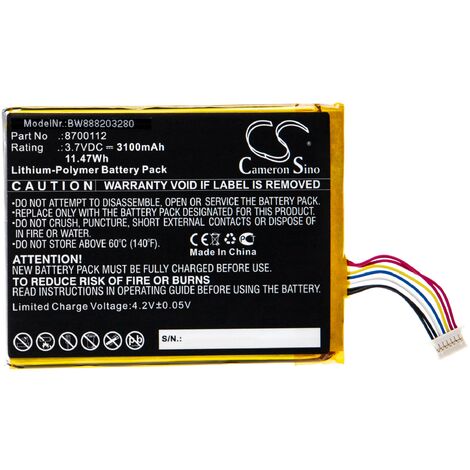 vhbw Batería recargable compatible con Bang & Olufsen BeoSound Moment altavoces, cajas acústicas, bafles (3100 mAh, 3,7 V, polímero de litio) (1/2)