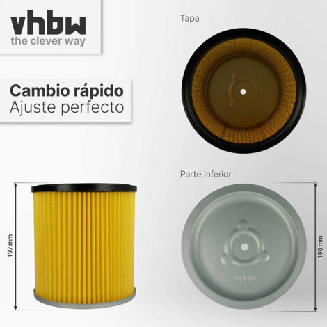 vhbw Filtro plisado compatible con Kärcher NT 351, NT 301 (1.722-121.0 ...