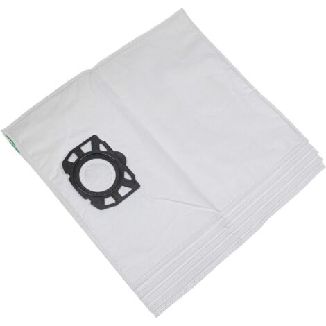vhbw 5x Bolsa reemplaza Kärcher 4039784550339, 6.904-413.0 para aspiradora - vellón micro, 39 cm x 24,5 cm blanco (1/5)
