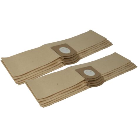 Vhbw 20 Sacchetti Carta Compatibili Kärcher WD 1 Compact Battery / Set – 54x12 Cm (Marrone)