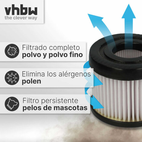 vhbw Filtro de cartucho, filtro para aspiradoras compatible con