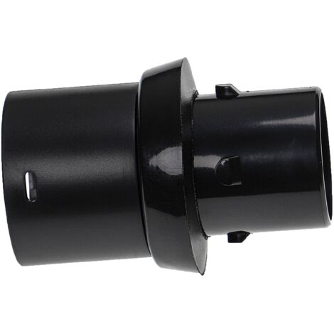vhbw Adaptador de manguera compatible con Nilfisk HDS 1005, GDS 2000, Saltix 3 aspiradora - Conexión, extremo de tubo, negro (1/4)