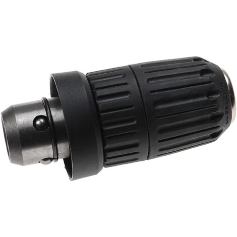 vhbw Mandril de acción rápida compatible con Berner BHD 4-1 destornilladores y taladros inalámbricos, negro (1/4)