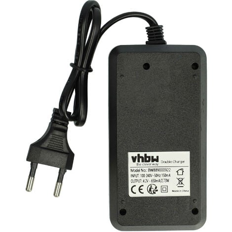 vhbw Cargador universal para baterías Li-Ion NiMh 3.6-7.4V, AA