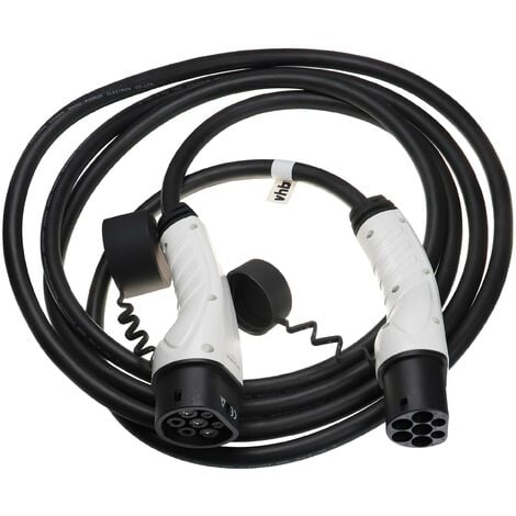 vhbw Cable carga tipo 2 a tipo 2 compatible con DS 9 E-Tense 4x4 (360 PS) coche  eléctrico - Cable conexión, 1 fase, 32 A, 7 kW, 7 m
