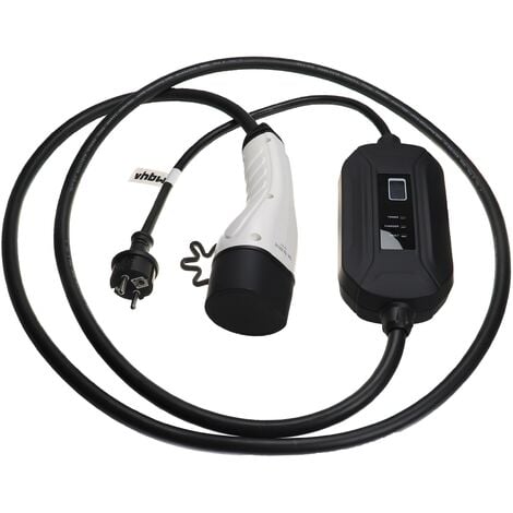 vhbw Cable carga tipo 2 a tipo F compatible con DS 3 Crossback E-Tense coche
