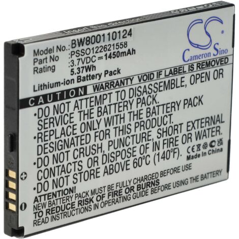vhbw 1x batería compatible con Honeywell Dolphin 6000 escáner códigos de barra, TPV (1450 mAh, 3,7 V, Li-Ion) (1/5)
