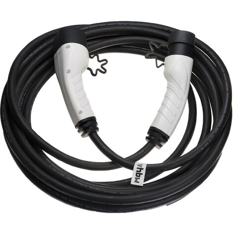 vhbw Cable carga tipo 2 a tipo 2 compatible con DS 9 E-Tense 4x4 (360 PS) coche  eléctrico - Cable conexión, 1 fase, 32 A, 7 kW, 7 m
