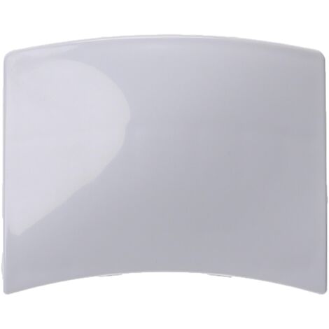 vhbw Empuñadura de puerta compatible con Balay 3TS50105A, 3TS50800MY, 3TS949A, 3TS959B lavadora - 90 x 68 x 35 mm - curvado - blanco (1/4)