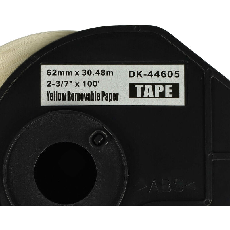 vhbw Rouleau d'étiquettes 62mm x 30,48m compatible avec Brother P-Touch  QL-820NWB imprimante