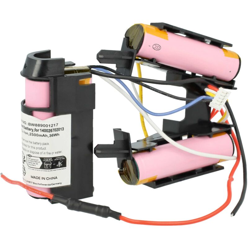 Batterie Li-ion Vhbw Pour Aspirateur Electrolux ZB3104 - 14.4V 2500mAh (90027376100)