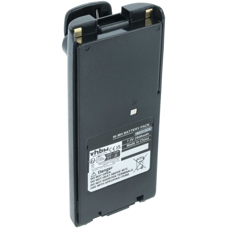 Batteria Vhbw Compatibile Per Icom IC-F11S, F12, F21 E Altri – 2300mAh, 7,2V NiMH, Con Clip