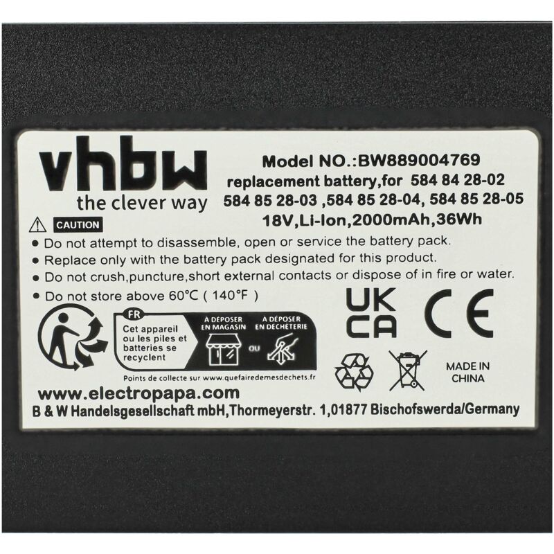 Vhbw Ladegerät Ersatz Für Husqvarna 584 40 88-02, FW7312/1/Eu/21/1 Für